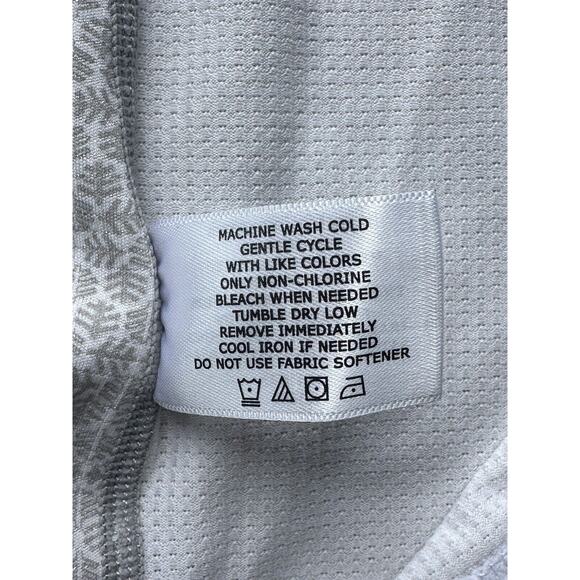 Coolibar Shirt Womens Large Short Sleeve V-Neck UPF 50 White - Picture 5 of 7